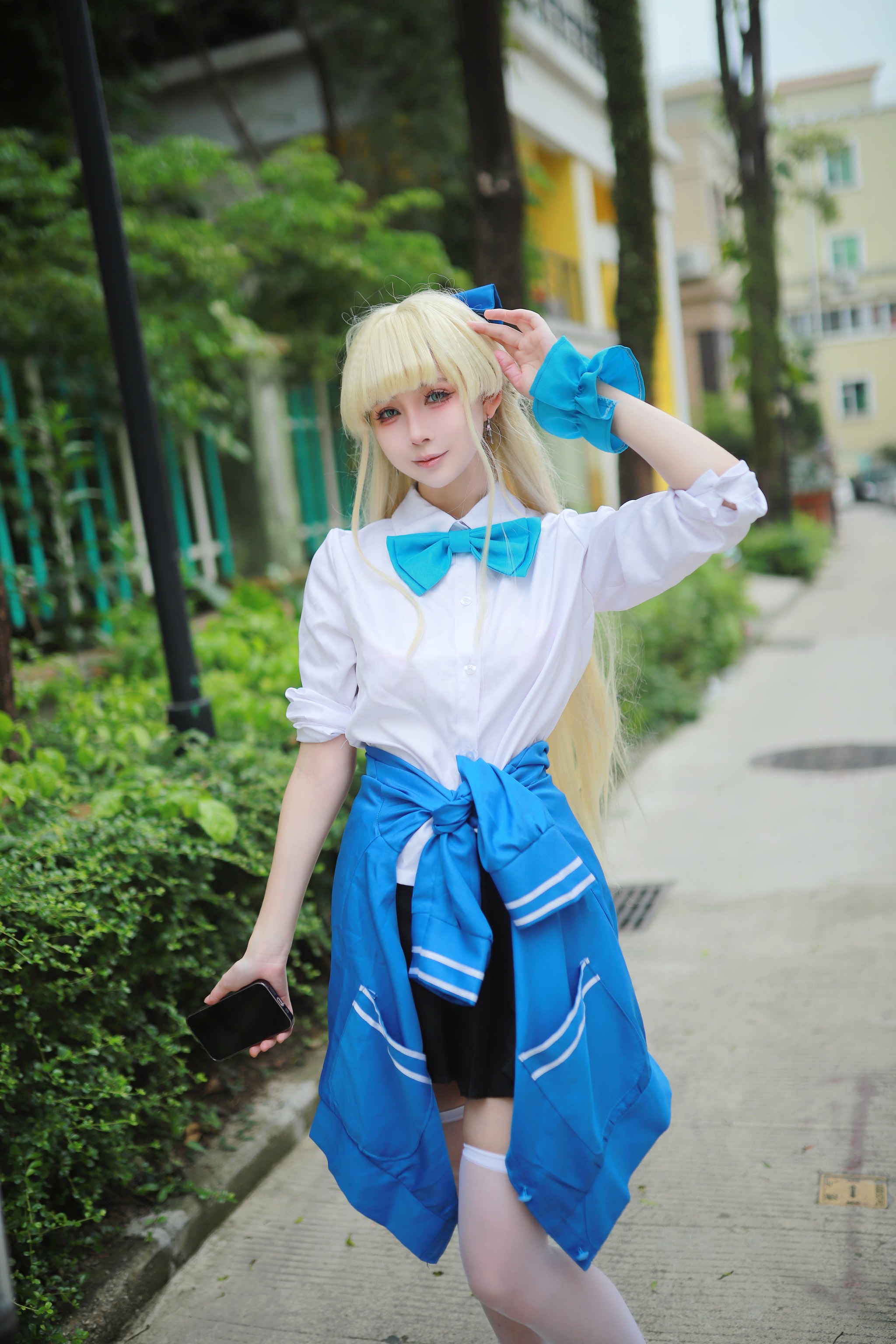 图片[1]-上杉绘梨落 – NO.009  蔚蓝档案 飞鸟马时 校服 [46P]-XikXak